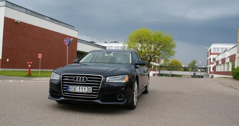 audi a8 mazowieckie Audi A8 cena 109000 przebieg: 248000, rok produkcji 2015 z Białystok